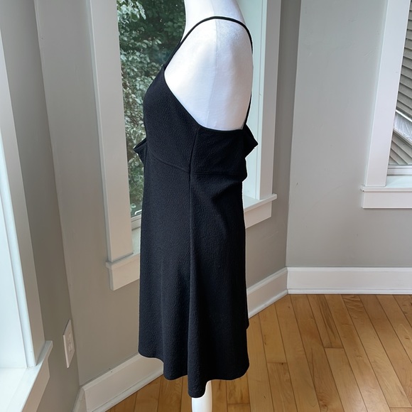 H&M Divided Black Mini Dress with Cutout Size Medium - Picture 3 of 6